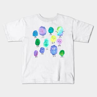 Happy Watercolor Monster Party! Kids T-Shirt